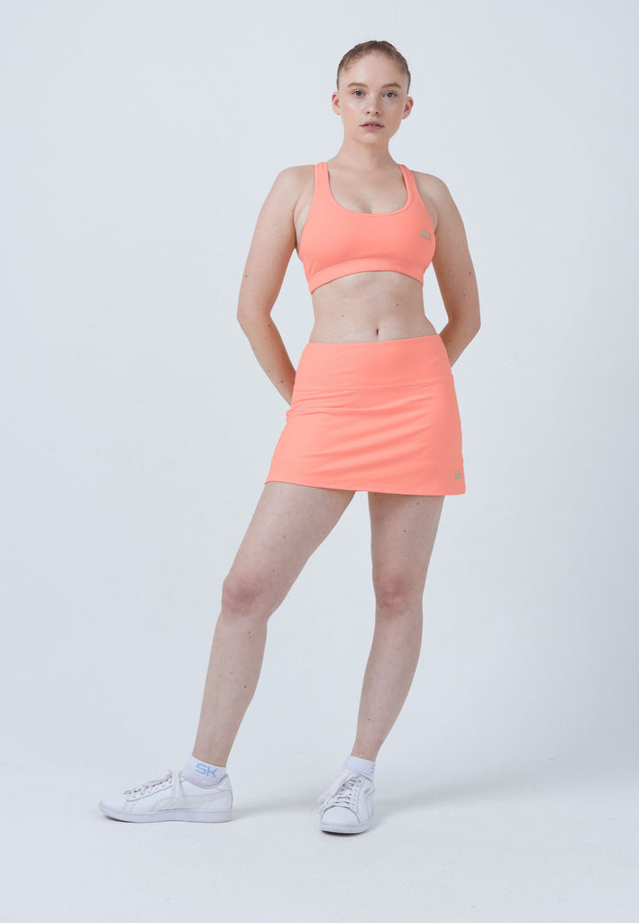 Mädchen & Damen Basic Tennisrock / Skort, apricot von SPORTKIND