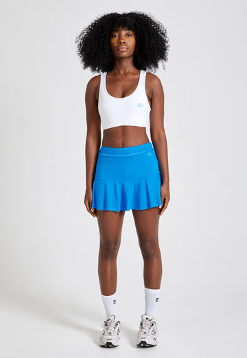 Mädchen & Damen Glockiger Tennisrock / Skort, cyan blau von SPORTKIND