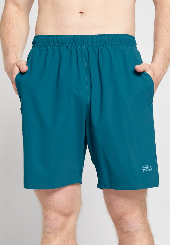 Jungen & Herren Tennis Shorts Performance fuer Herren & Jungen, petrol gruen von SPORTKIND