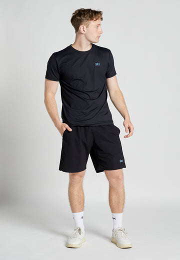 Jungen & Herren Tennis Shorts Performance fuer Herren & Jungen, schwarz von SPORTKIND
