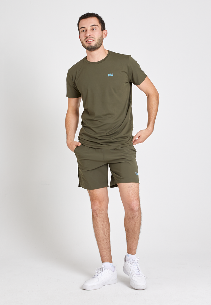 Jungen & Herren Tennis Shorts regular, khaki von SPORTKIND