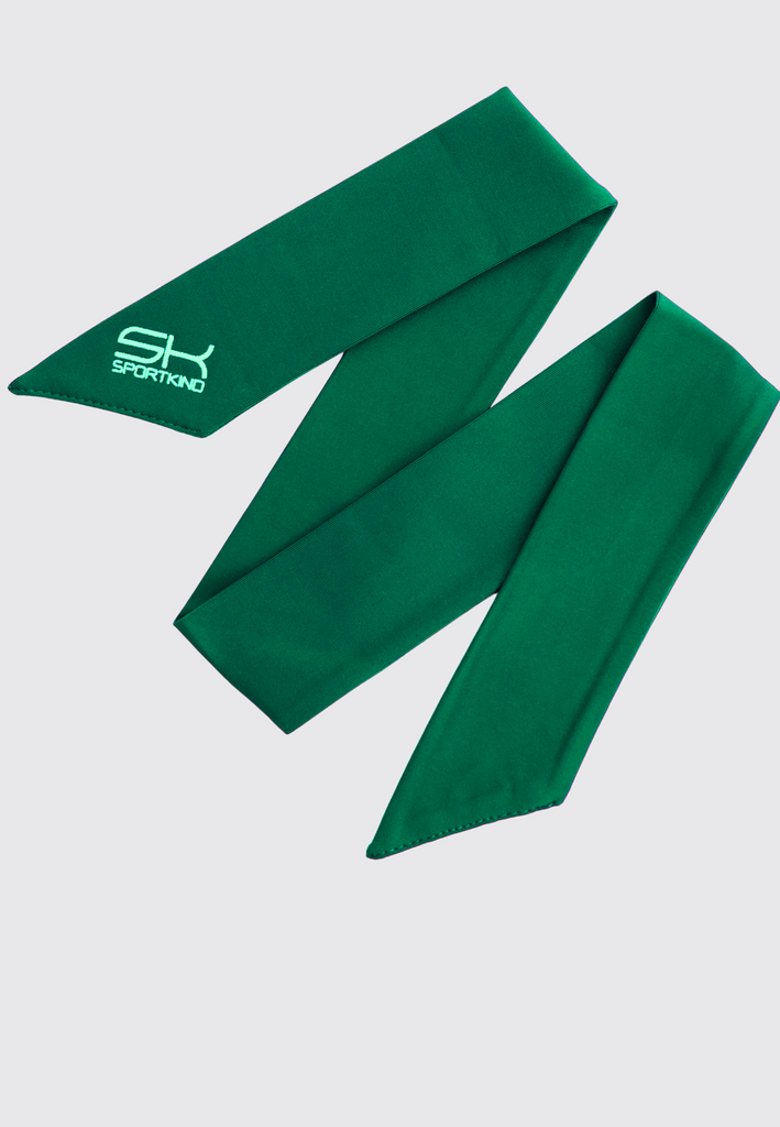 Unisex Tennis Stirnband / Schweissband, tannengruen von SPORTKIND