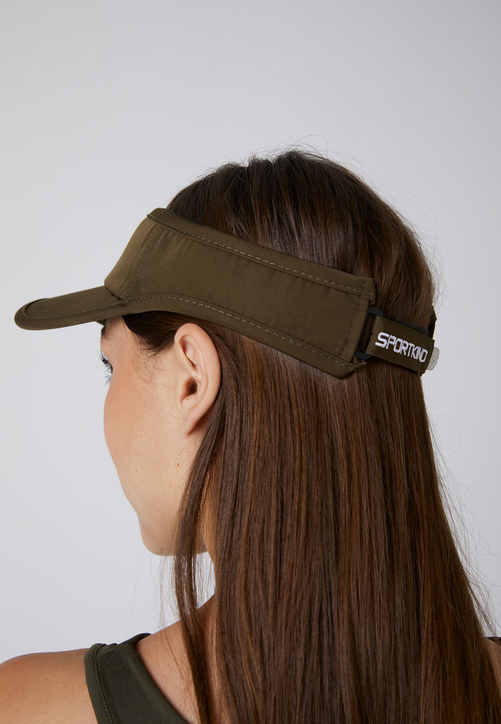 Unisex und Gender Tennis Sun Visor, khaki von SPORTKIND