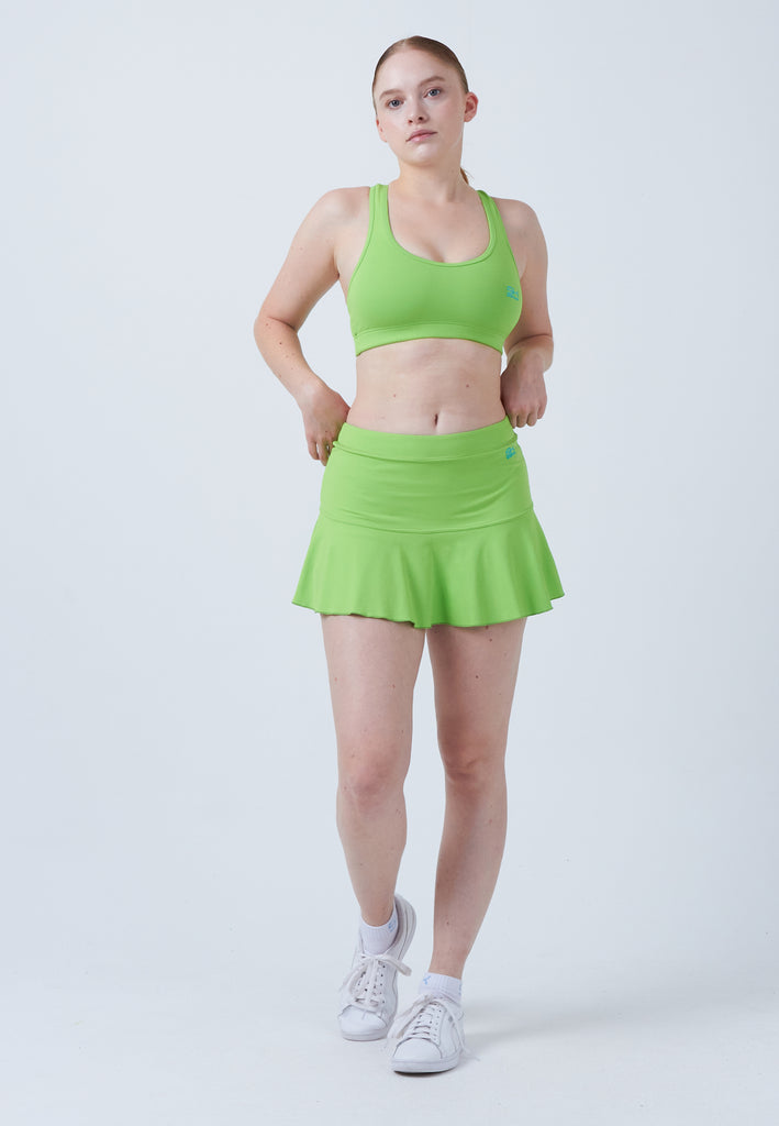 Mädchen & Damen und Gender Glockiger Tennisrock / Skort, hellgrün von SPORTKIND