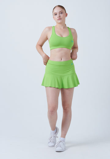 Mädchen & Damen und Gender Glockiger Tennisrock / Skort, hellgrün von SPORTKIND