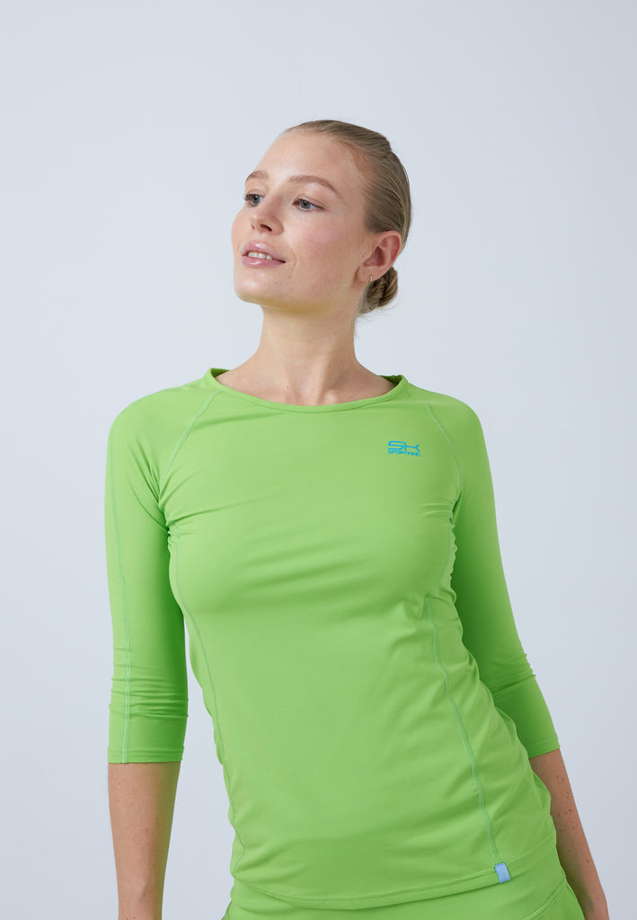 Mädchen & Damen und Gender Tennis 3/4-Longsleeve Shirt, hellgrün von SPORTKIND