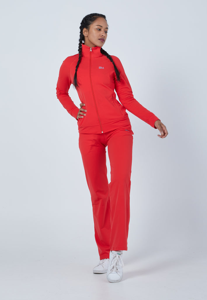 Mädchen & Damen und Gender Tennis Trainingsjacke, rot von SPORTKIND